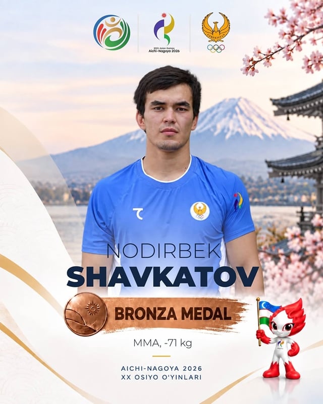 Nodirbek Shavkatov. /Photo=Olympic Committee of Uzbekistan