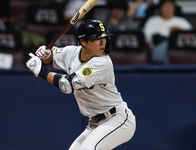 결승타 포함 2타점을 기록한  박지환. /사진=KBO