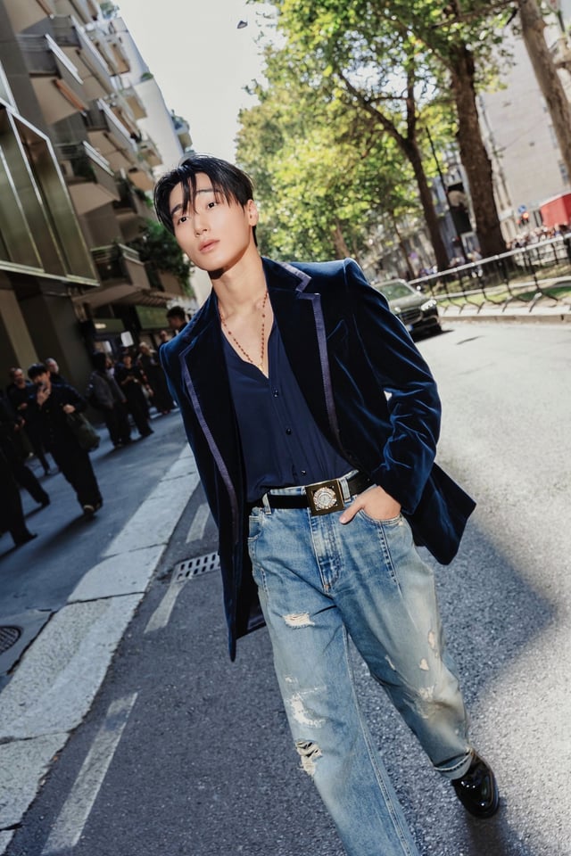 그룹 에이티즈 멤버 산/사진 제공 = Dolce&Gabbana