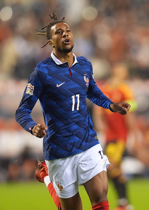 Michael Olise, delantero de la selección francesa de fútbol. /foto=Redes sociales oficiales de la Federación Francesa de Fútbol