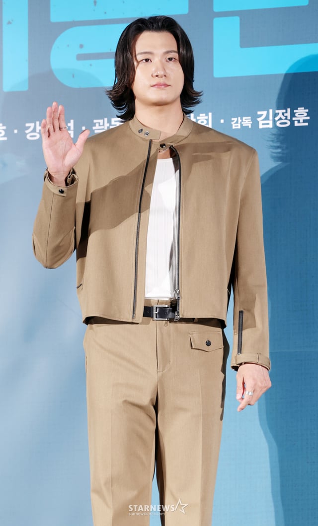 배우 신승호가 29일 서울 광진구 롯데시네마 건대입구에서 진행된 영화 '최종면접(감독 김정훈)' 제작보고회에 참석해 포즈를 취하고 있다./2026.09.29 /사진=김휘선 hwijpg@