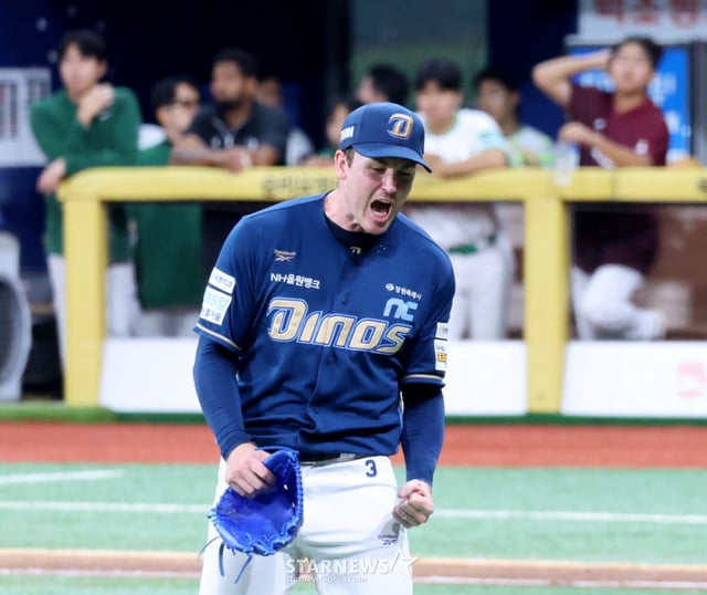 NC Dinos foreign pitcher Riley Thompson. /Photo=Senior reporter Kang Young-jo