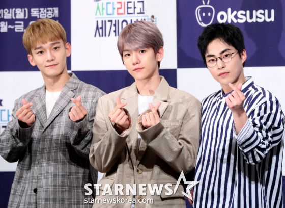 엑소 첸, 백현, 시우민 /사진=홍봉진기자 honggga@