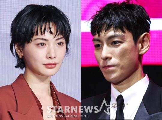 Diễn viên Nana, ca sĩ kiêm diễn viên T.O.P / Ảnh=StarNews