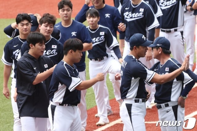 2022 항저우 아시안게임에 나섰던 야구 대표팀 선수들. /사진=뉴스1