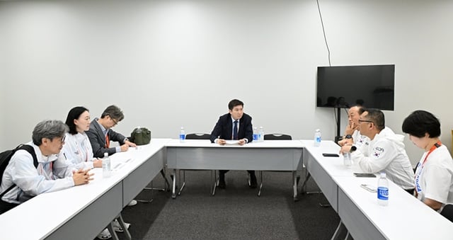 Scene from the on-site meeting. /Photo=Korea Sports Council