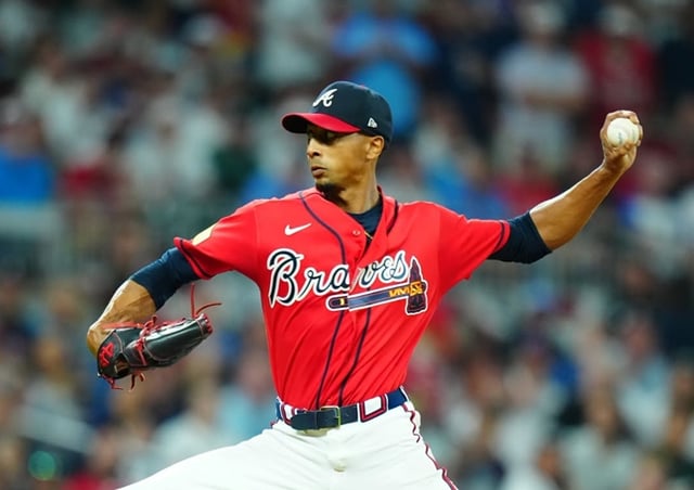 Ray Ker pitching as the starting pitcher in the game on the 2nd. /Photo=Atlanta Braves official SNS