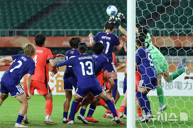아시안게임 여자축구 한일전. /사진=뉴시스 제공