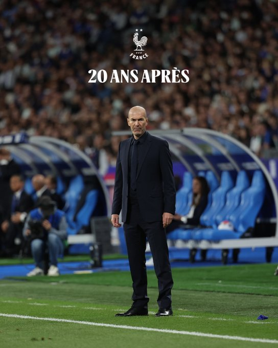 Zinedine Zidane, manager of France. /Photo=French Football Federation official social media (SNS)