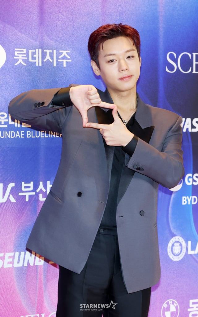 배우 박지훈이 7일 부산광역시 해운대구 시그니엘 호텔에서 진행된 '2026 부일영화상' 에 참석해 포즈를 취하고 있다./2026.10.07 /사진=김휘선 hwijpg@