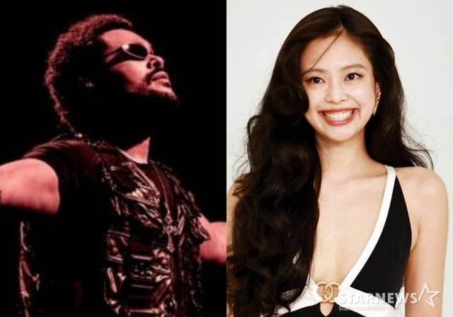 The Weeknd (trái), Jennie /ảnh=StarNews DB|Sebastien Nagy, credit ⓒSebastian Nagy