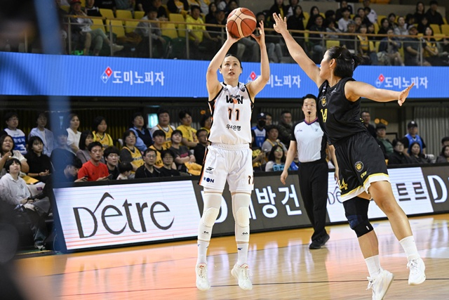 Kang Yi-seul (left). /Photo=Provided by WKBL