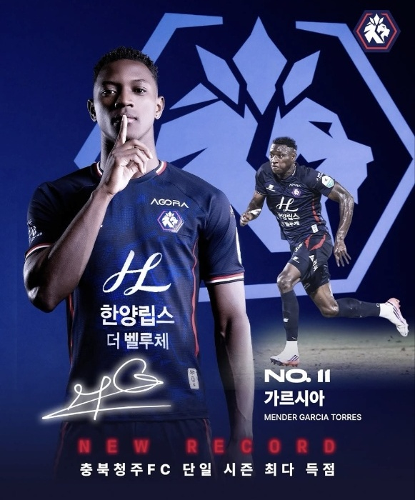 가르시아. /사진=충북청주 SNS