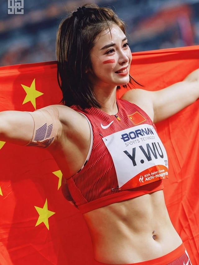 Wu Yanni celebrating immediately after securing the bronze medal. /Photo=Wu Yanni's official SNS