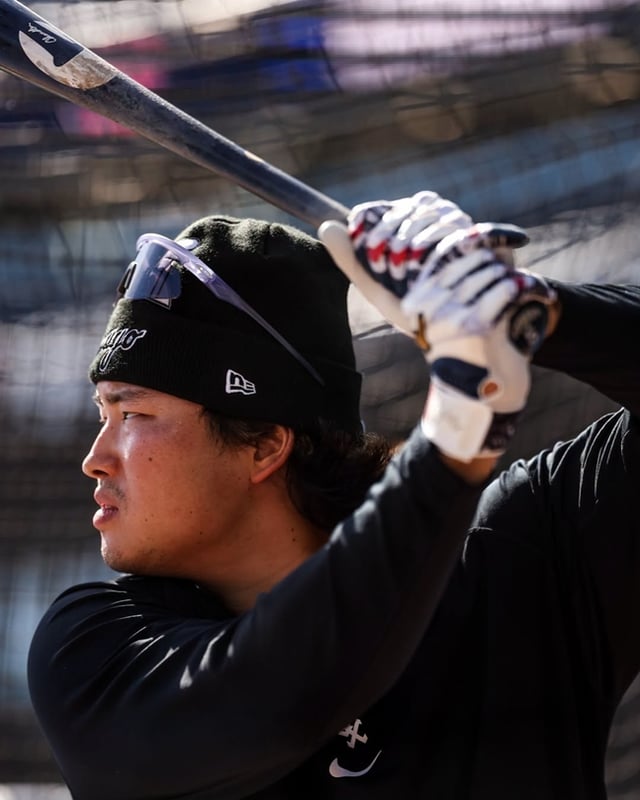 Murakami during training. /Photo=Chicago White Sox official SNS