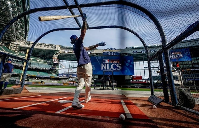 Milwaukee's practice session. /Photo=Official SNS of the Milwaukee Brewers