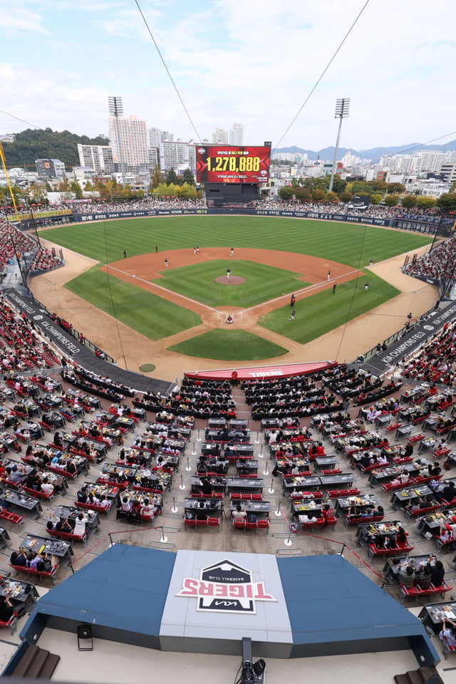 A view of Gwangju-KIA Champions Field on the 11th. /Photo=Provided by KIA Tigers