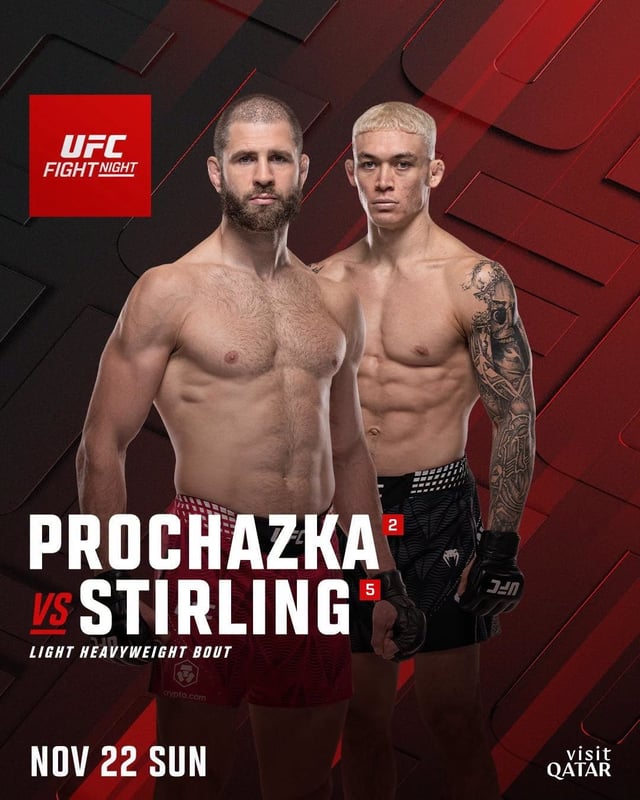 /图片=UFC提供 尤里·普罗哈斯卡与纳瓦霍·斯特林对决海报。