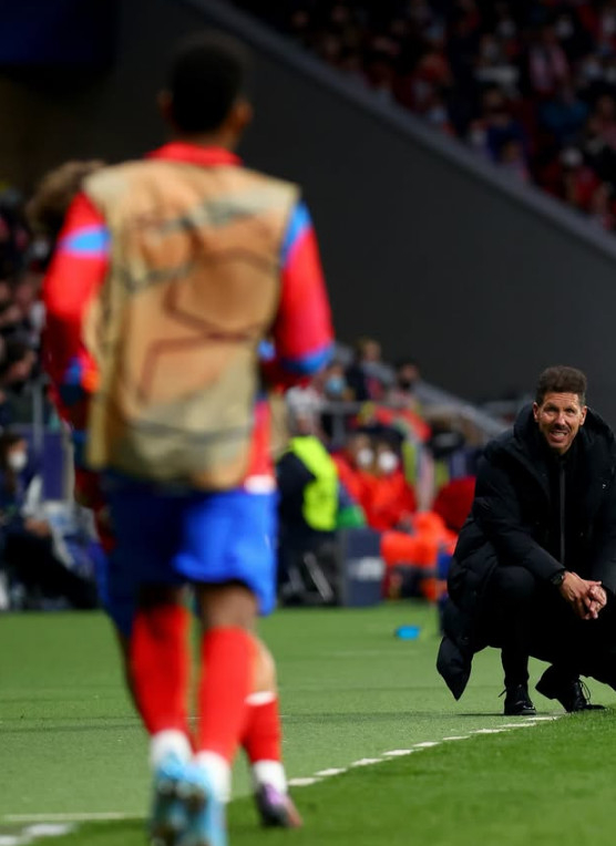 Manager Diego Simeone (right). /Photo=Atletico Madrid official SNS
