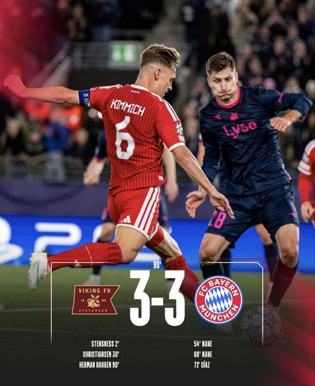 Final score. /Photo=Bayern Munich SNS