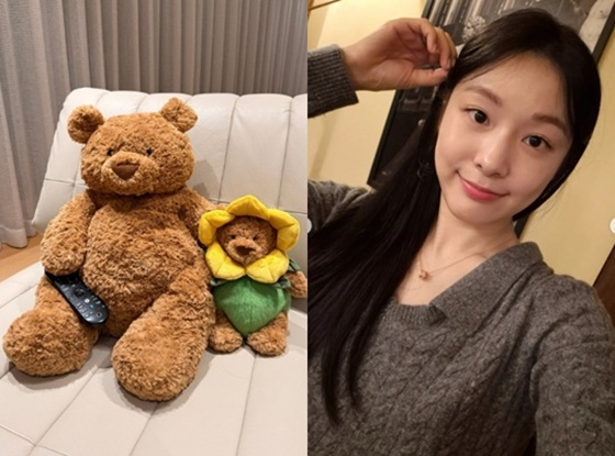 김연아가 올린 곰인형 사진/사진=김연아 SNS