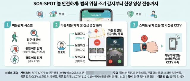 SOS-Spot service structure diagram / AI-generated image