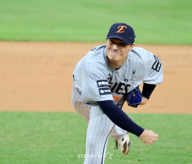 Hanwha Eagles pitcher Park Jun-young. /Photo=Senior reporter Kang Young-jo
