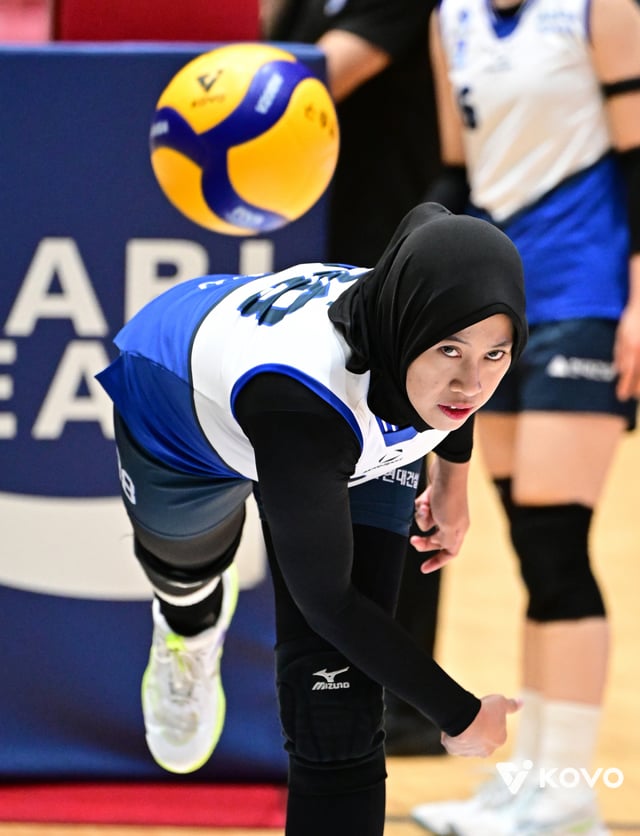 Mega, opposite spiker for Hyundai Construction. /Photo=KOVO