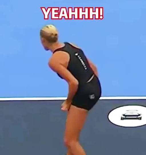 Maria Ford gritando durante el partido. /Foto=Recopilado de The Sun
