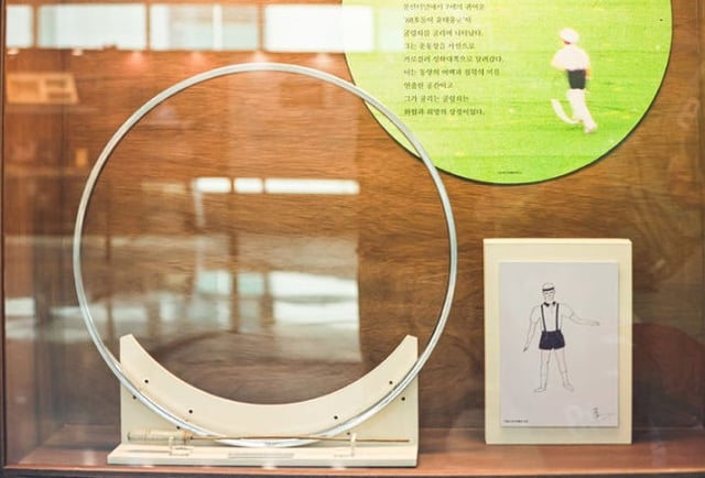 The rolling ball used at the 1988 Olympics. /Photo=Provided by Korea Sports Promotion Foundation