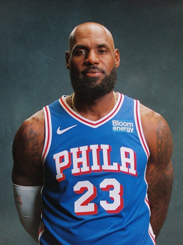 Profile photo of LeBron James. /Photo=Philadelphia 76ers official SNS