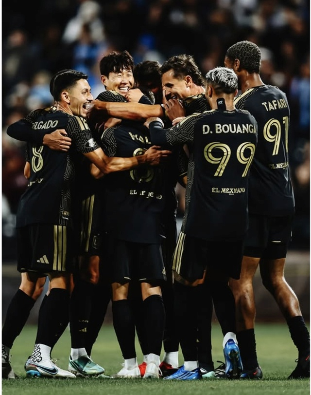 LAFC의 골 세리머니. /사진=LAFC SNS