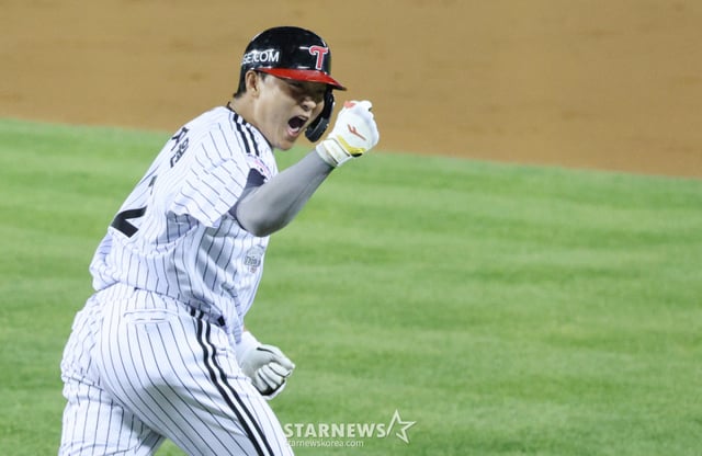 Lee Jae-won of the LG Twins. /Photo=Chief correspondent Kim Jin-kyung