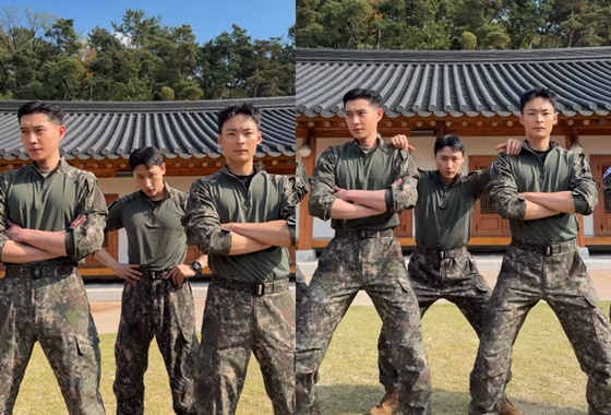김영대, 아이엠, 송건희/사진=김동혁 SNS