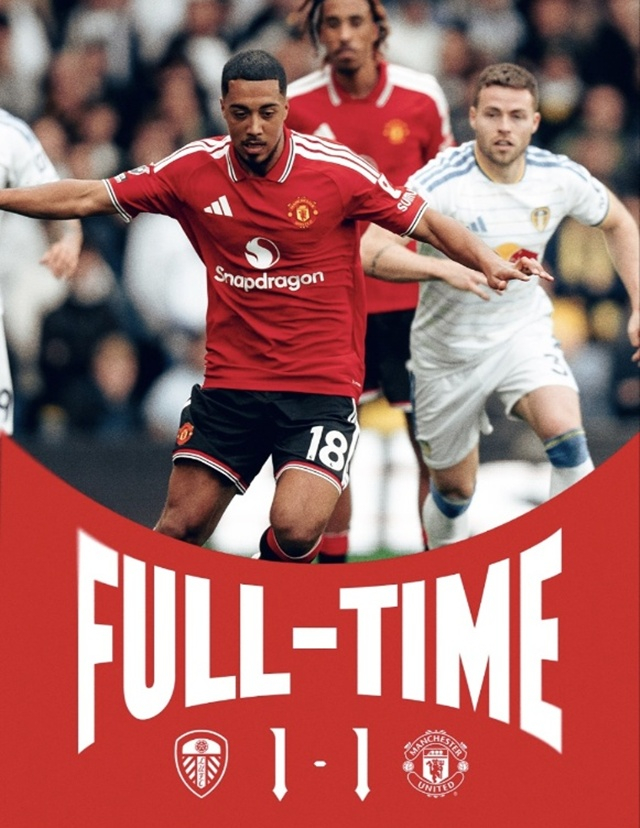 Final score. /Photo=Manchester United SNS