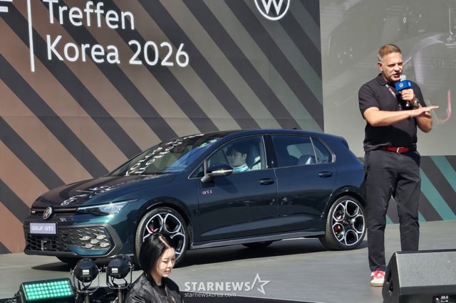 2026 골프 트레펜에서 처음 공개한 골프 R/사진=김경수 기자