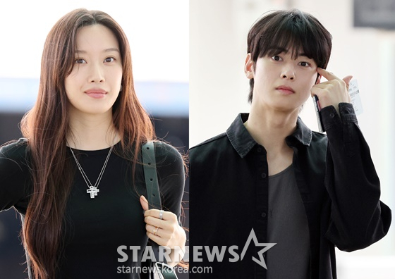 문가영(왼쪽), 차은우/사진=스타뉴스