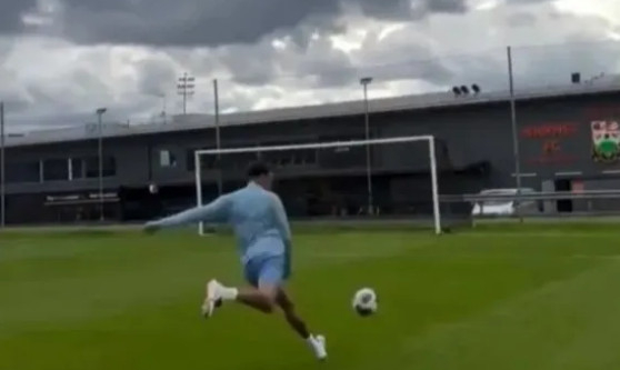 Dele Alli during training. /Photo=The Sun