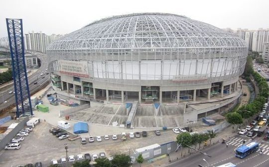 과거 공사 당시, 고척돔의 모습. /사진=서울시 제공