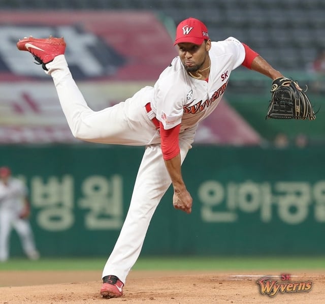 2019년 9월 산체스의 모습. /사진=SK 와이번스