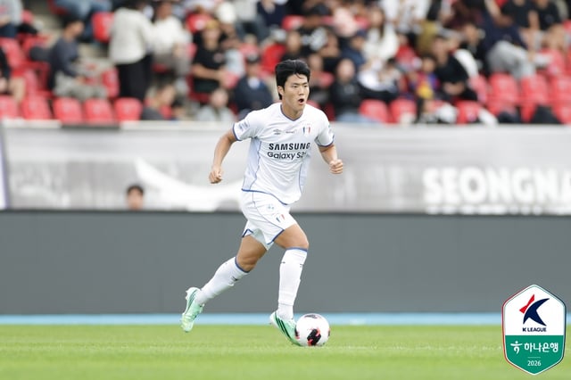 성남FC와 경기에 선발 출전한 모경빈. /사진=한국프로축구연맹 제공