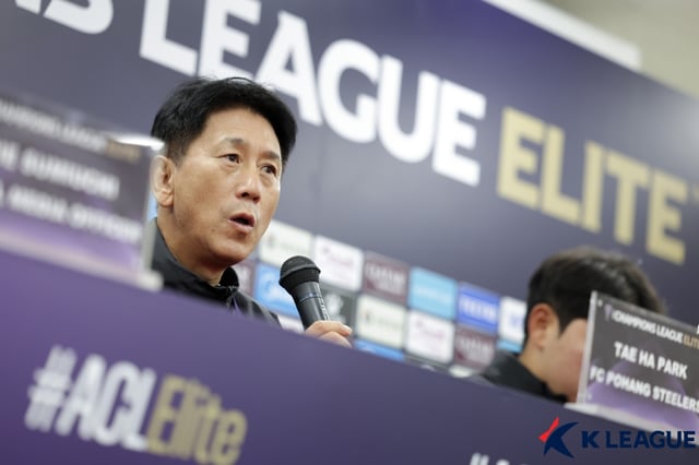 박태하 포항 스틸러스 감독. /사진=한국프로축구연맹 제공