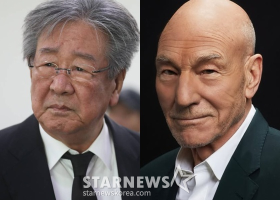 최불암, 패트릭 스튜어트 /사진=스타뉴스, 패트릭 스튜어트 SNS