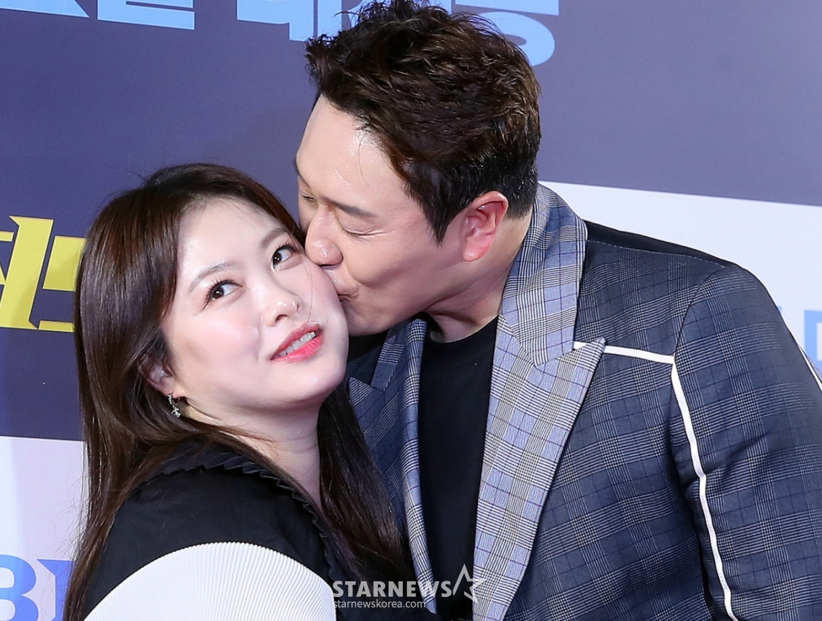 코미디언 심진화, 김원효 부부/사진=스타뉴스