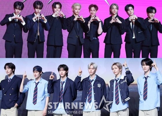 (위쪽부터) 스트레이 키즈, 라이즈/사진=스타뉴스