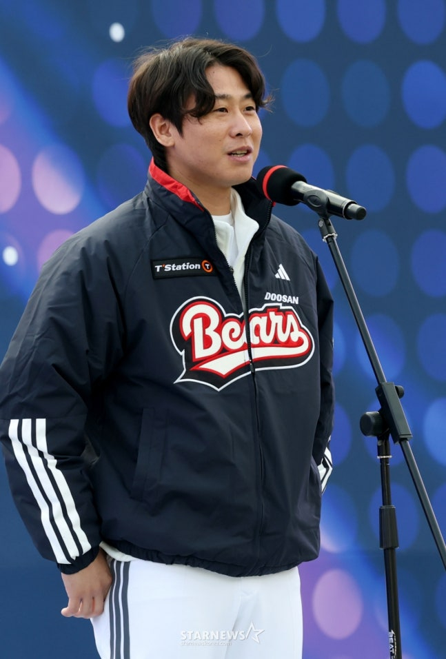 Cầu thủ sân infield Park Chan Ho của Doosan Bears. /Ảnh = Người chờ đợi Kim Jin Kyung