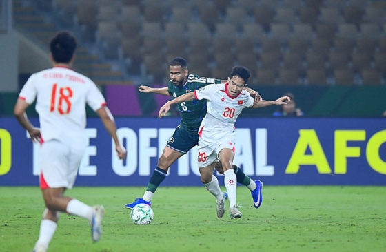 Quang cảnh trận đấu Việt Nam - Ảrập Xêút. /Ảnh = AFC