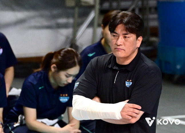 チャ·サンヒョン監督。 /写真=韓国バレーボール連盟提供