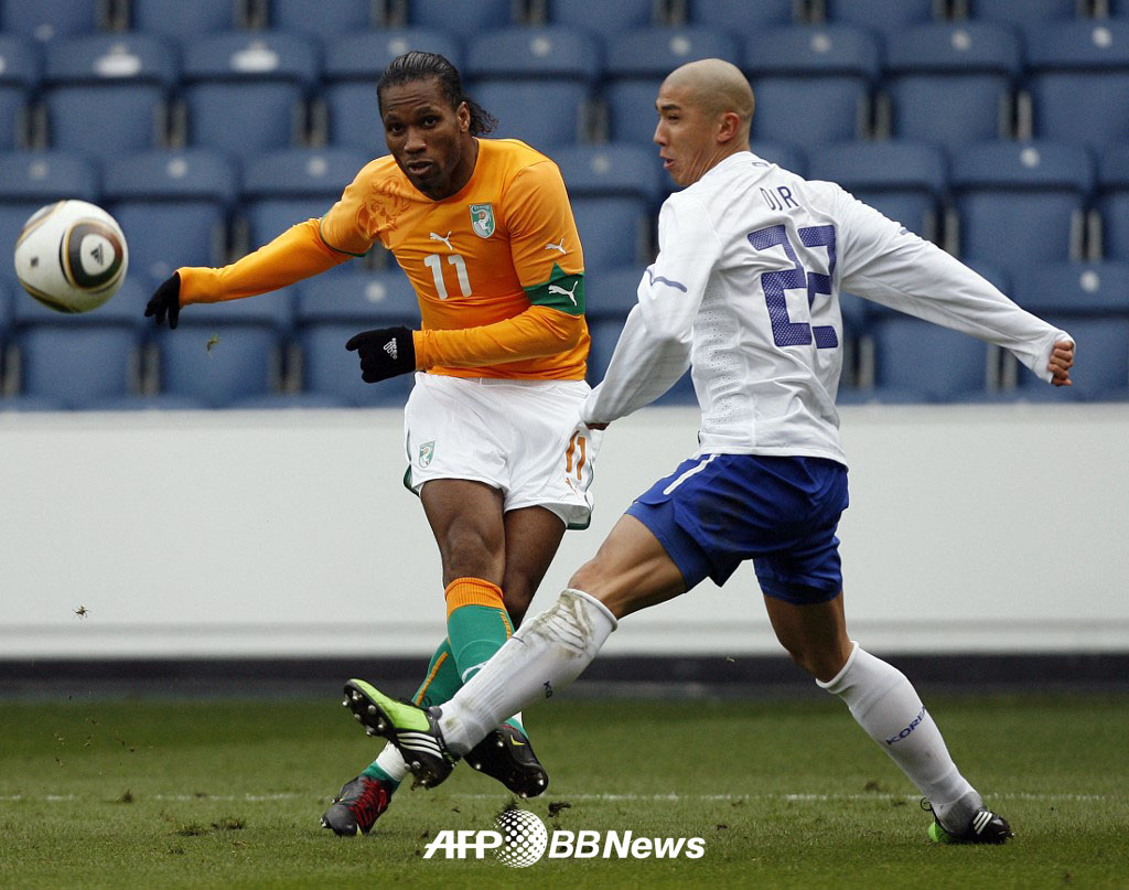 A warm-up match between South Korea and Ivory Coast in London, England, in 2010. /AFPBBNews=News1