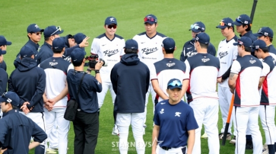 Korean WBC national team players. /Photo = Senior Reporter Kim Jin-kyung